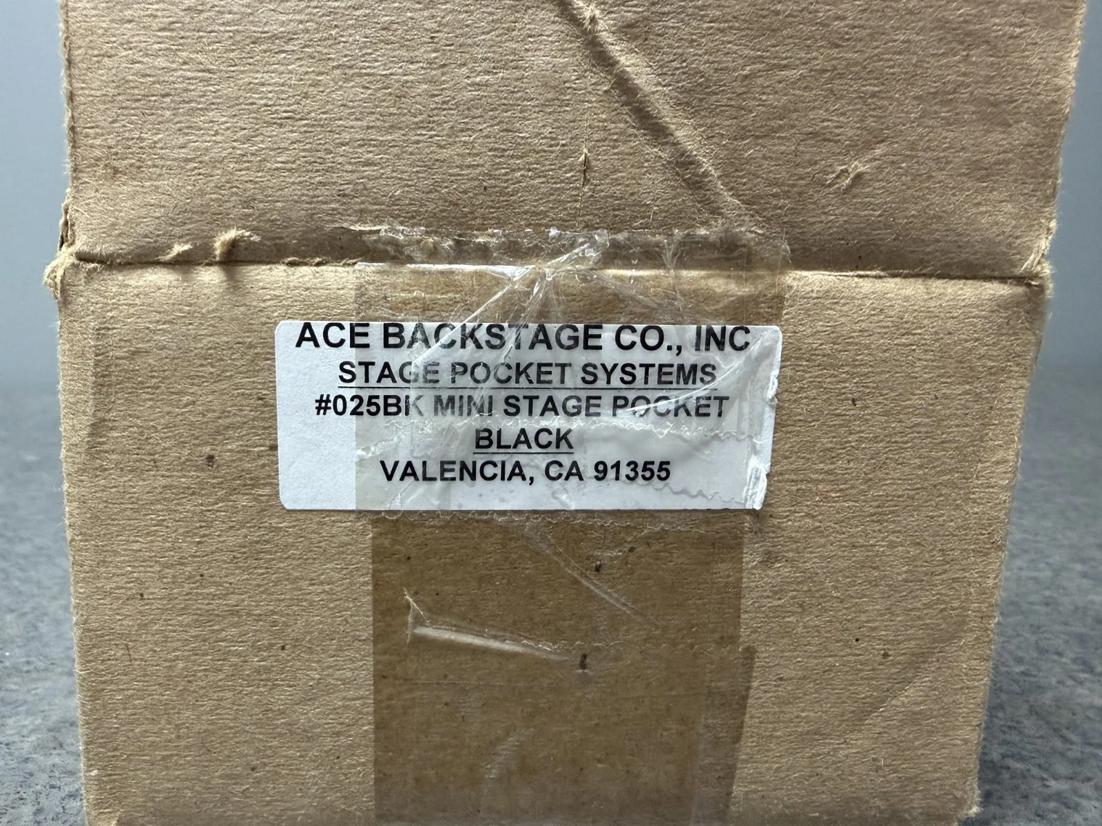 Ace Backstage Co. 025BK Mini Stage Pocket Standard Lid Textured Black Finish - Image 4