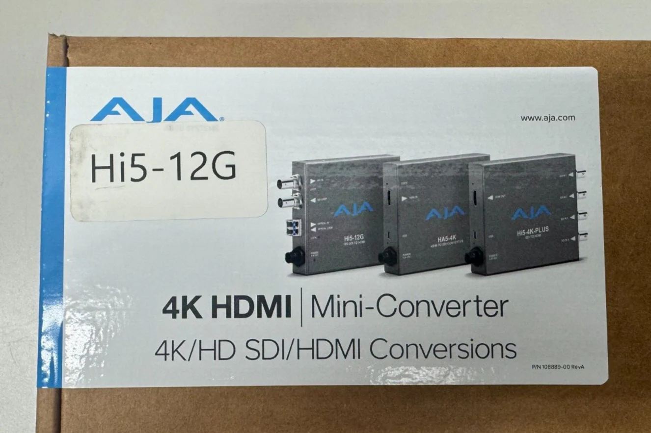 Aja HI5-12G / 12G-SDI to HDMI 2.0 Mini-Converter, Up to UHD 4K60 Output - Image 3