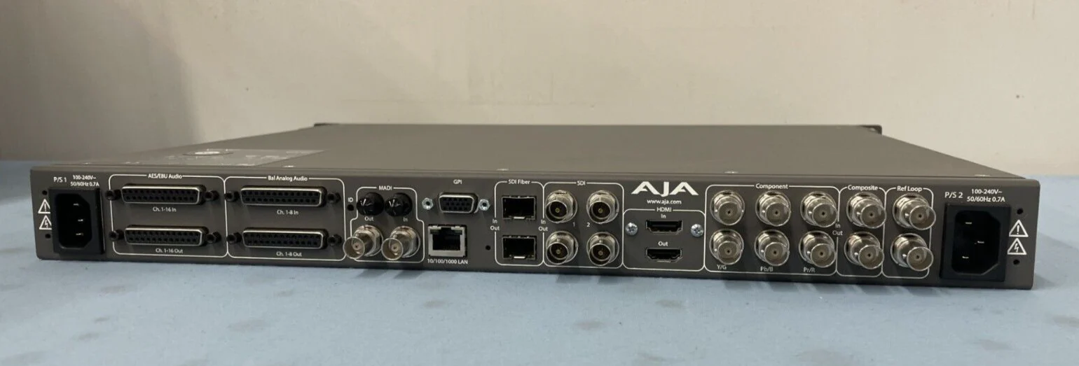 AJA Video Systems FS1-X Universal Frame Synchronizer & Converter w/ MADI Audio - Image 3