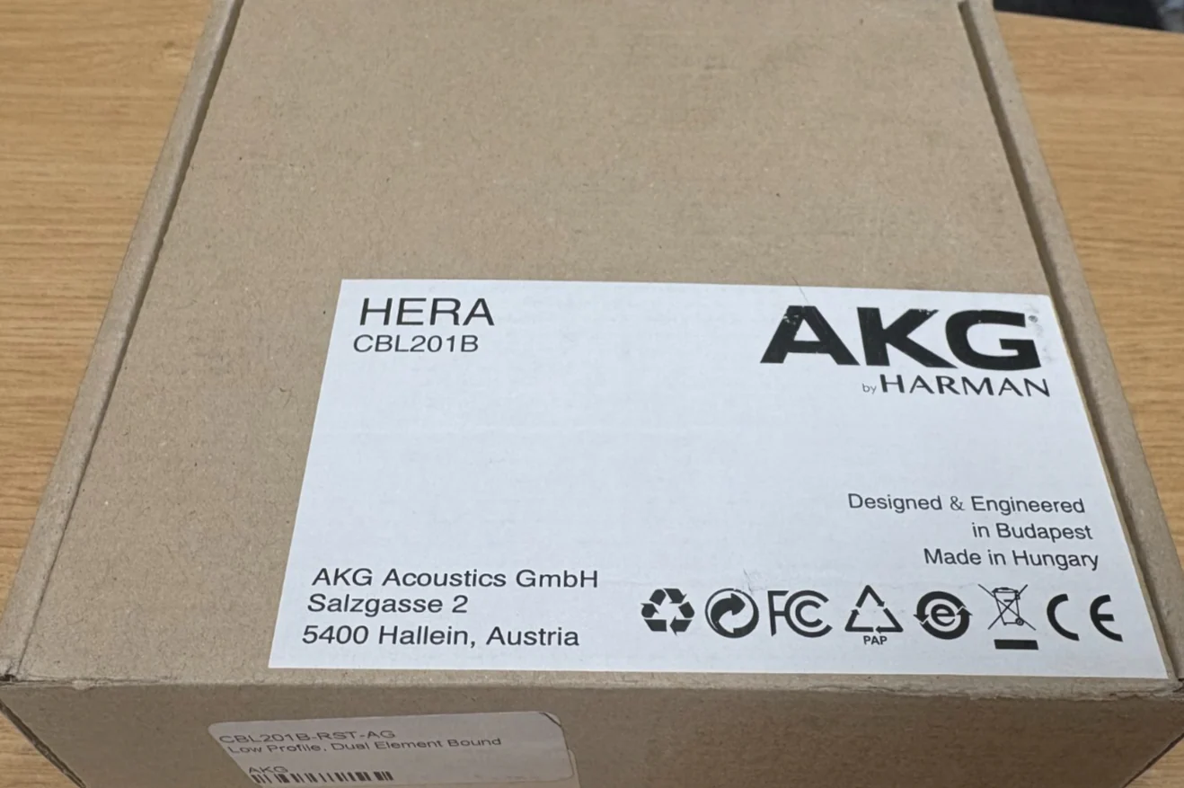 AKG Dual Element Professional Low-Profile Boundary Microphone (P/N: CBL201B)