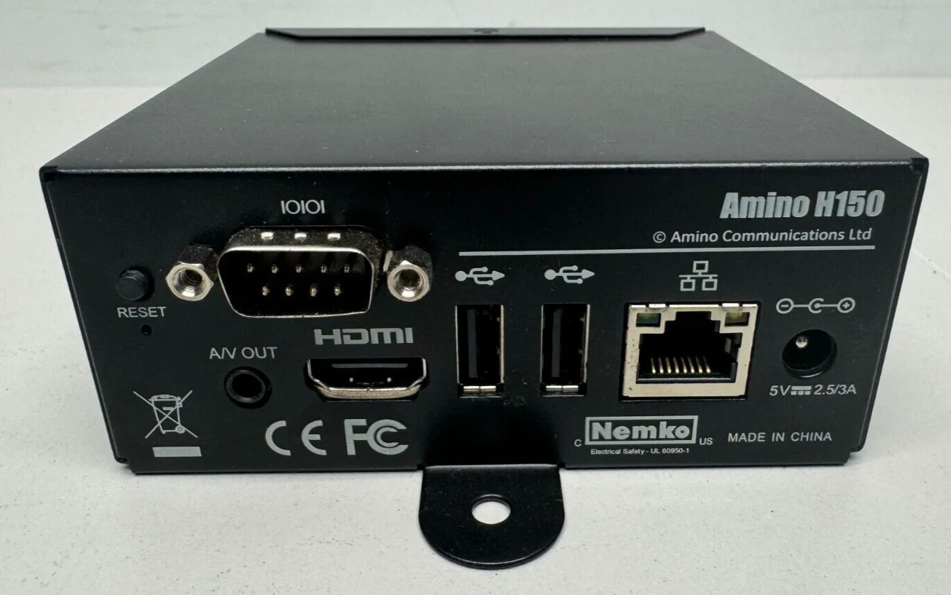 Amino H150 High Definition HDMI IPTV OTT Set-Top Box with Remote & Power Adaptor - Image 3
