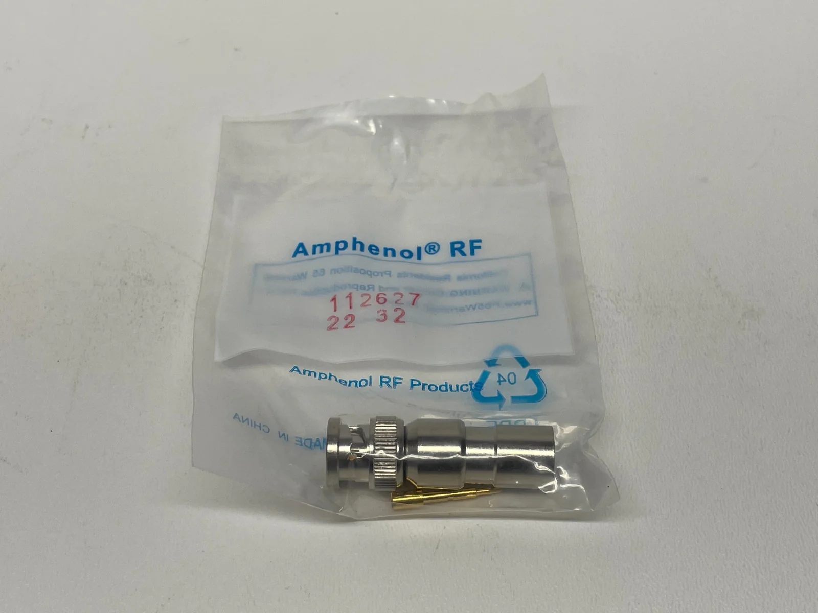 Amphenol 112627 BNC Straight Crimp Plug RG-8 RG-213 RG-225 50 Ohm LOT OF 10 - Image 2