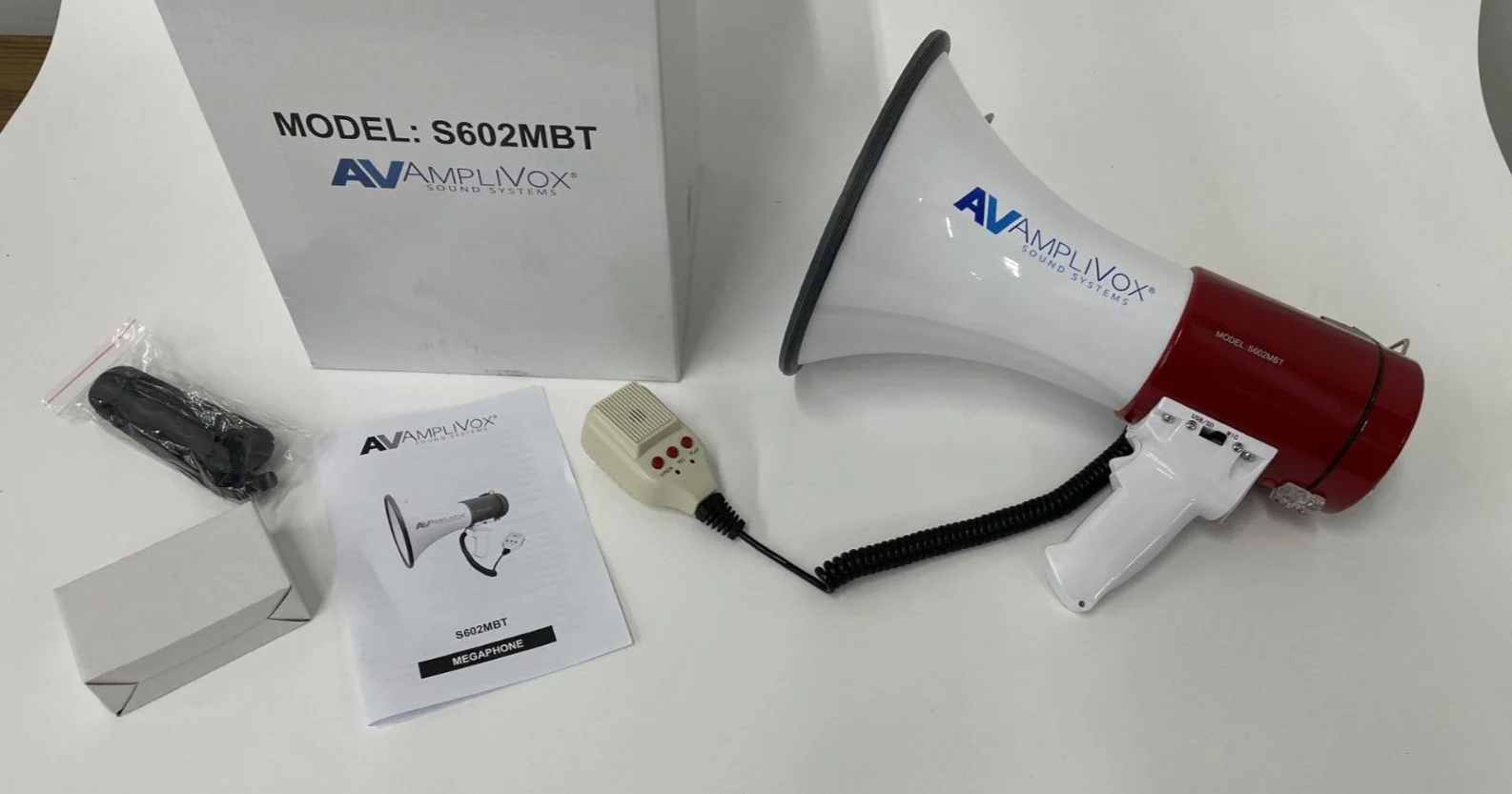 AmpliVox S602MBT Mity-Meg Bluetooth Rechargeable Megaphone Audio PA Bullhorn - Image 3