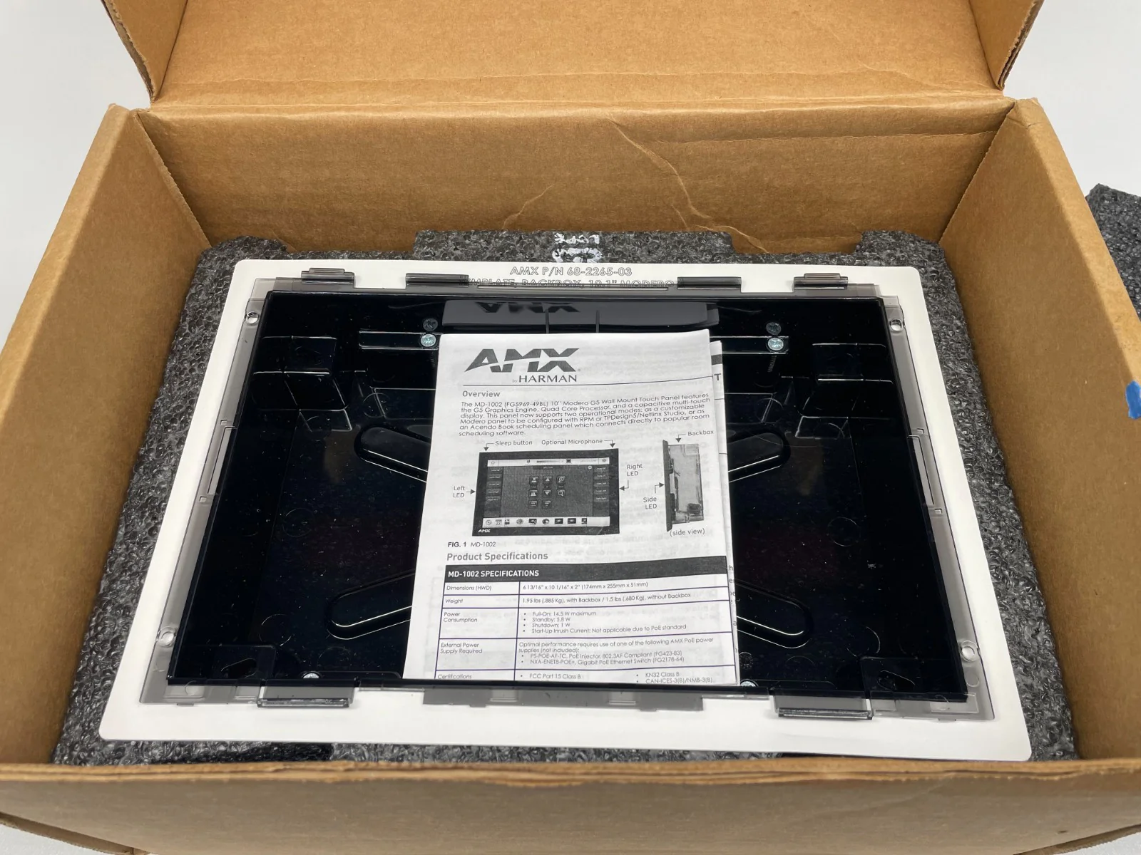 AMX MD-1002-BL 10.1” Modero G5 Wall Mount Touch Panel (FG5969-49BL) - Image 5