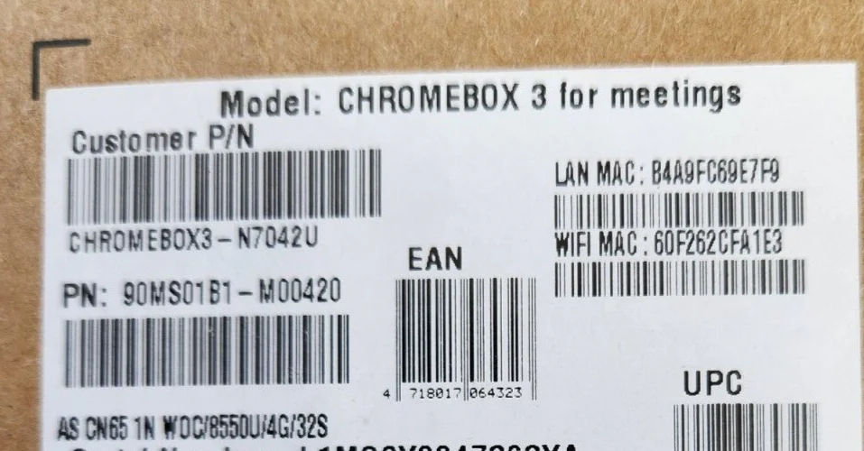ASUS N7042U Chromebox 3 Hangouts Meet Hardware Kit 1.8GHz i7-8550U 4GB 32GB  NEW - Image 4
