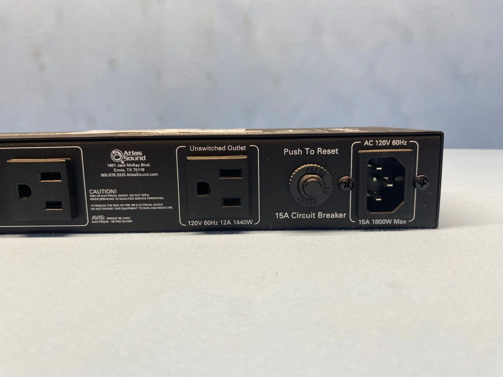 Atlas Power AP-S15A / 15A AC Power Conditioner & Distribution Unit - Image 4