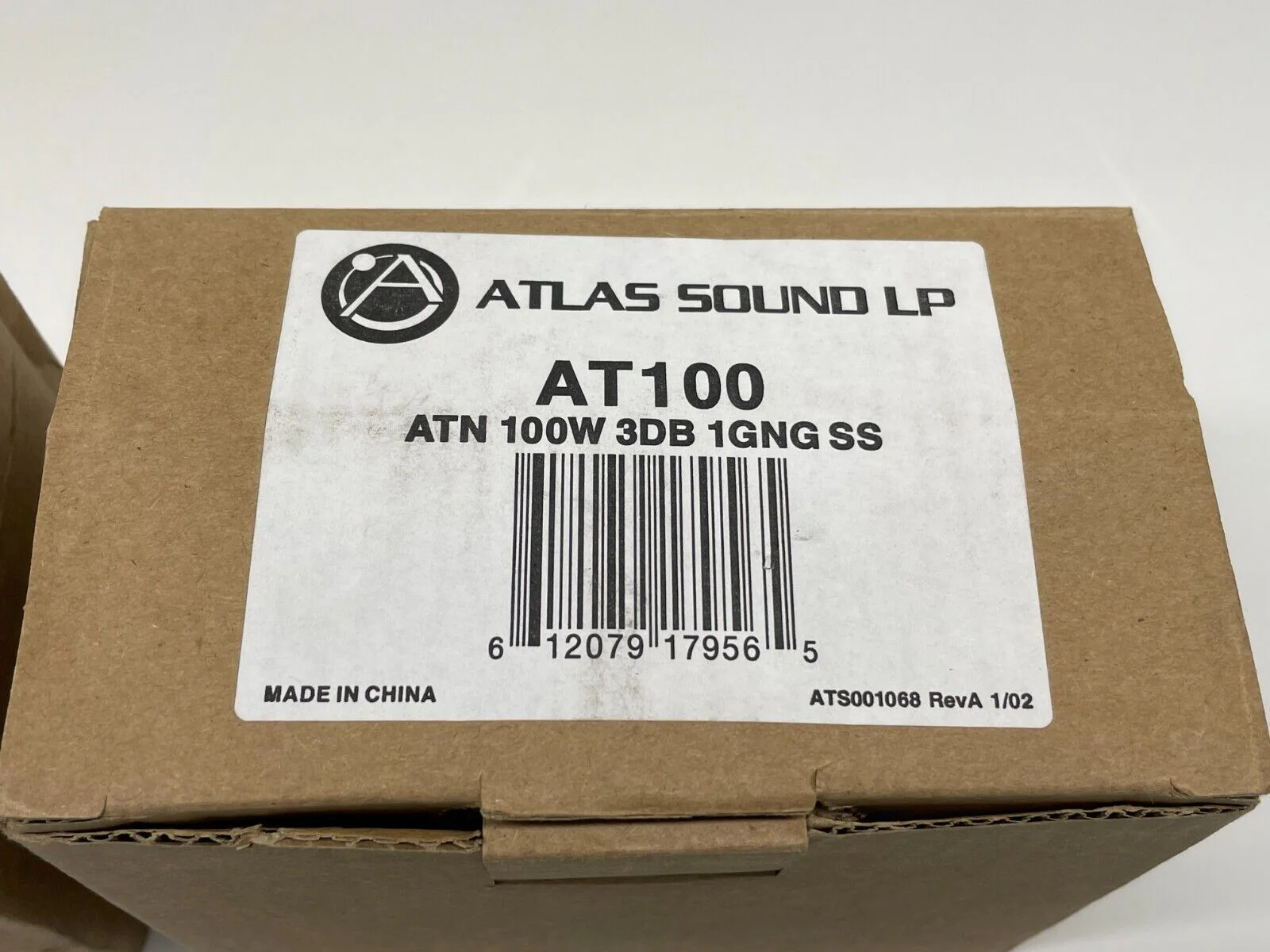 Atlas Sound AT100 100-Watt Stainless Steel Commercial Attenuator LOT OF 2 - Image 2