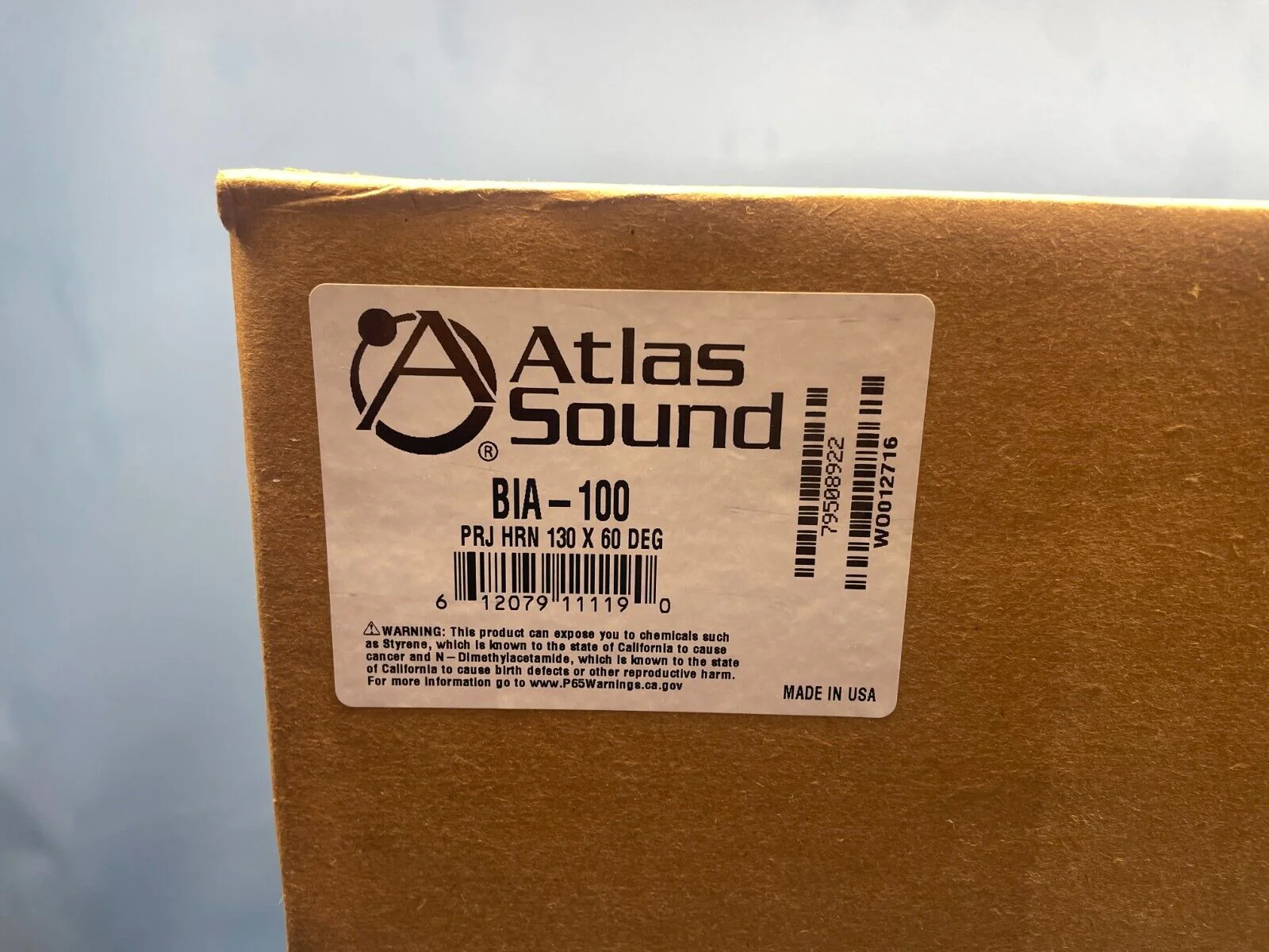 Atlas Sound BIA-100 Bi-Axial Wide-Angle Twin Reflex Air-Column Horn Loudspeaker - Image 2