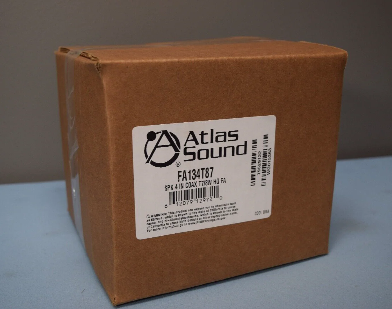 Atlas Sound FA134T87 4" Coaxial In-Ceiling Speaker  w/ 8-Watt 70V Transformer - Image 3