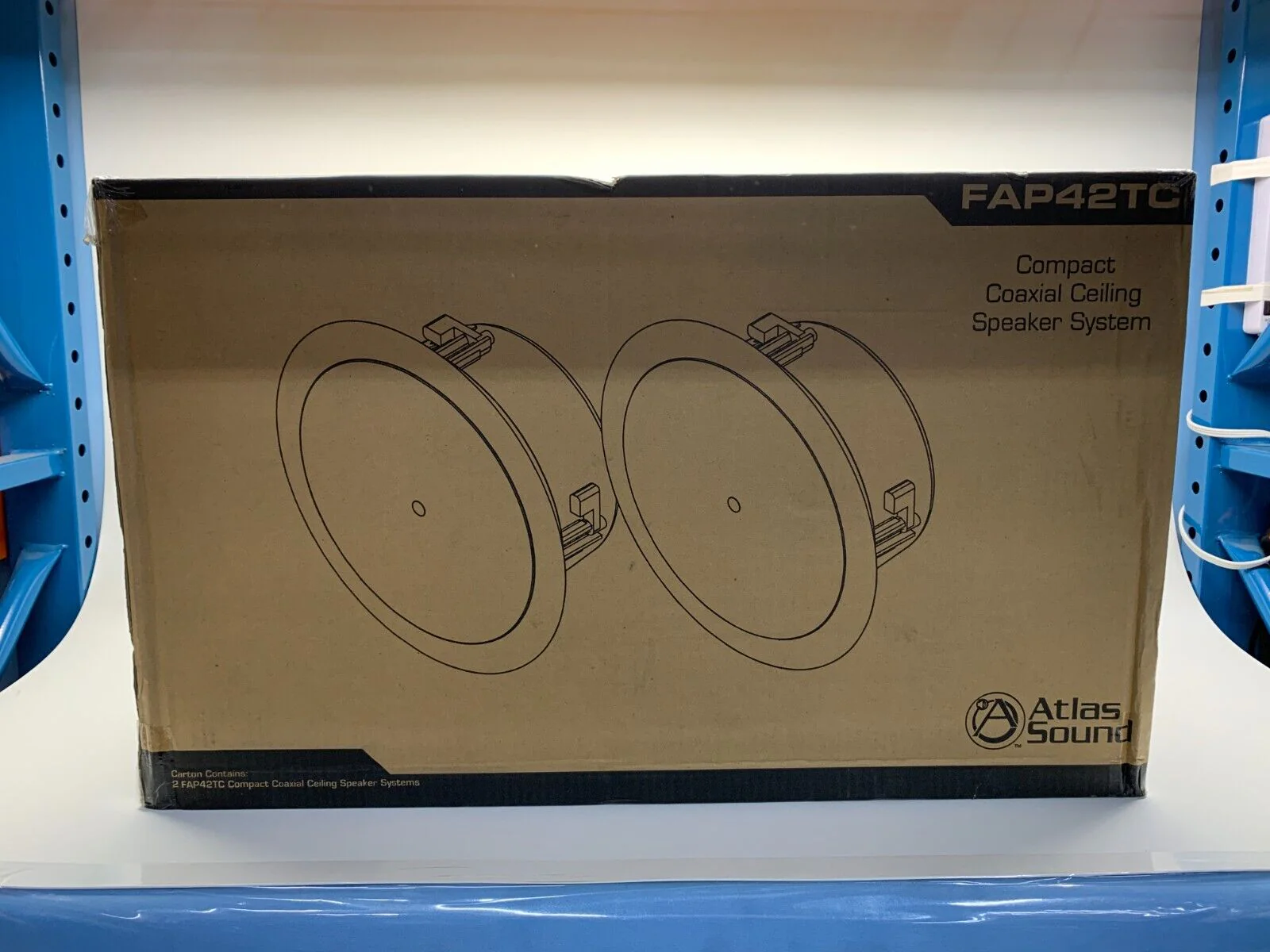 Atlas Sound FAP42TC 4" 16W Compact Coaxial Ceiling Speaker System (Pair) - Image 2