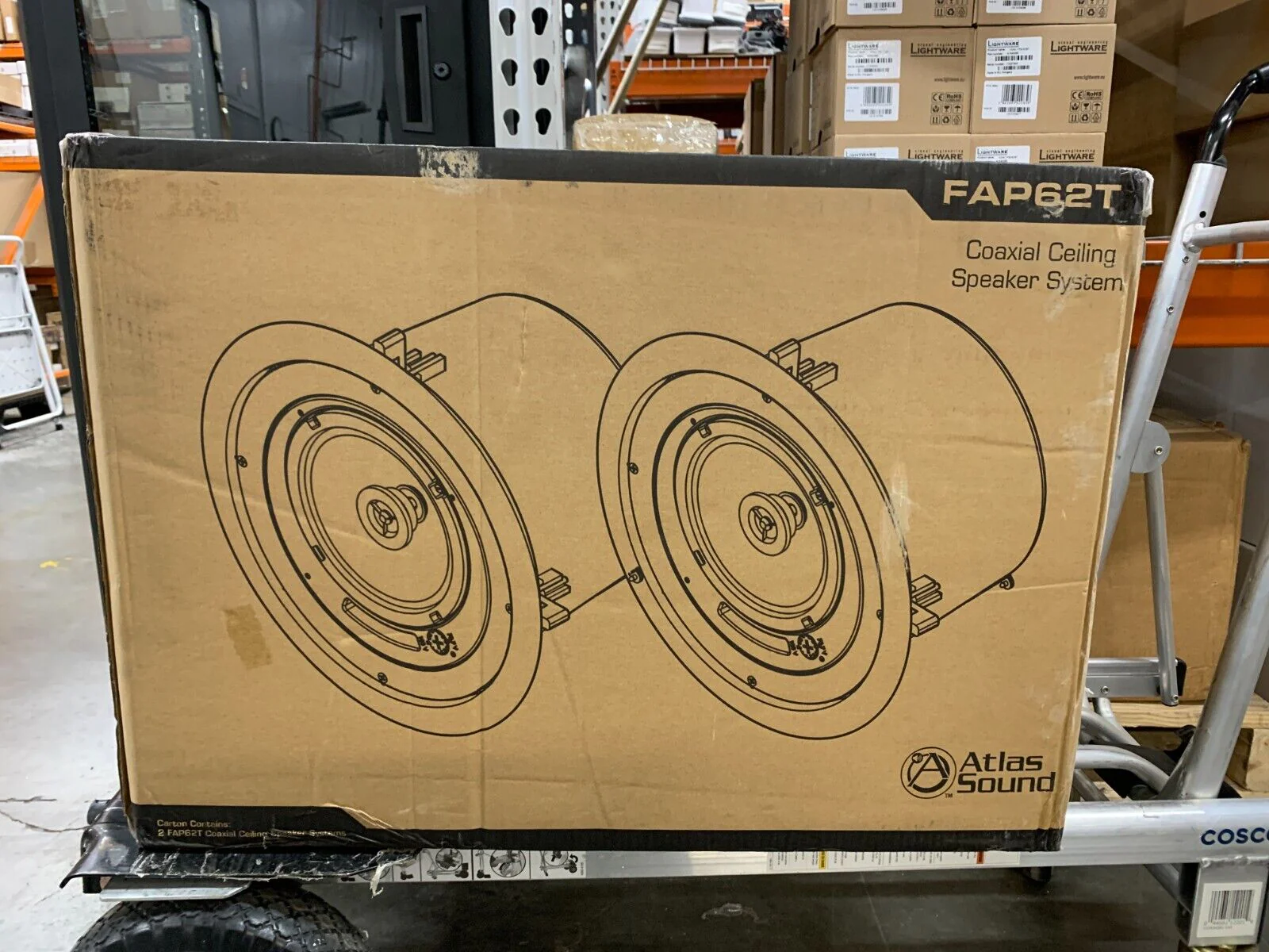 Atlas Sound FAP62T Strategy II Series 6" 32W Coaxial Ceiling Spkrs (Pair, White)