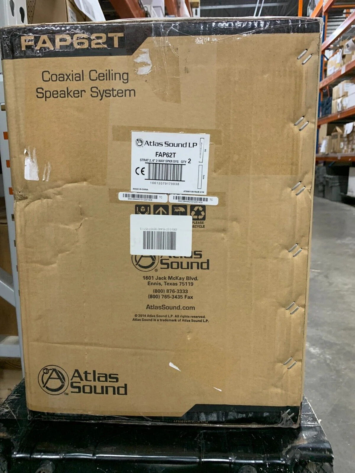 Atlas Sound FAP62T Strategy II Series 6" 32W Coaxial Ceiling Spkrs (Pair, White) - Image 3