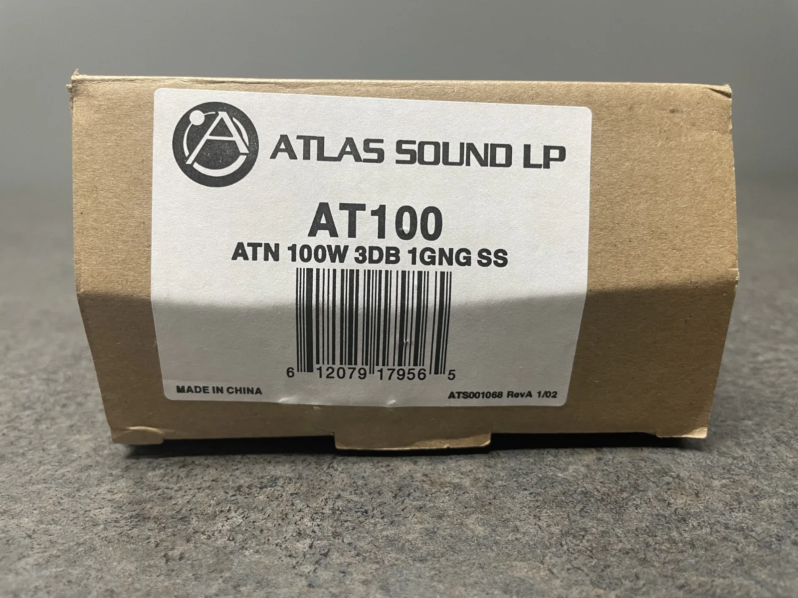 Atlas Sound LP AT100 100-Watt Stainless Steel 70.7-Volt Commercial Attenuator - Image 2