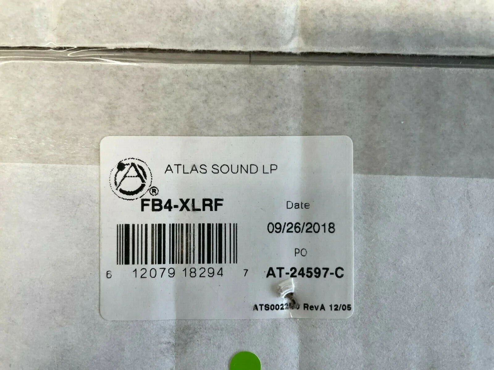 Atlas Sound LP FB4-XLRF Microphone Outlet Floor Box AT-24597-C - Image 2