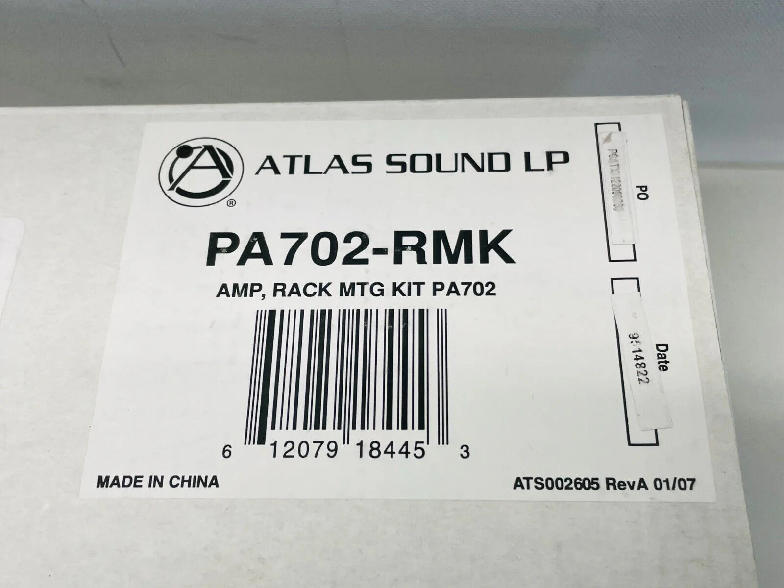 Atlas Sound LP PA702-RMK Rackmount Kit for PA702 Amplifier LOT OF 2 - Image 3