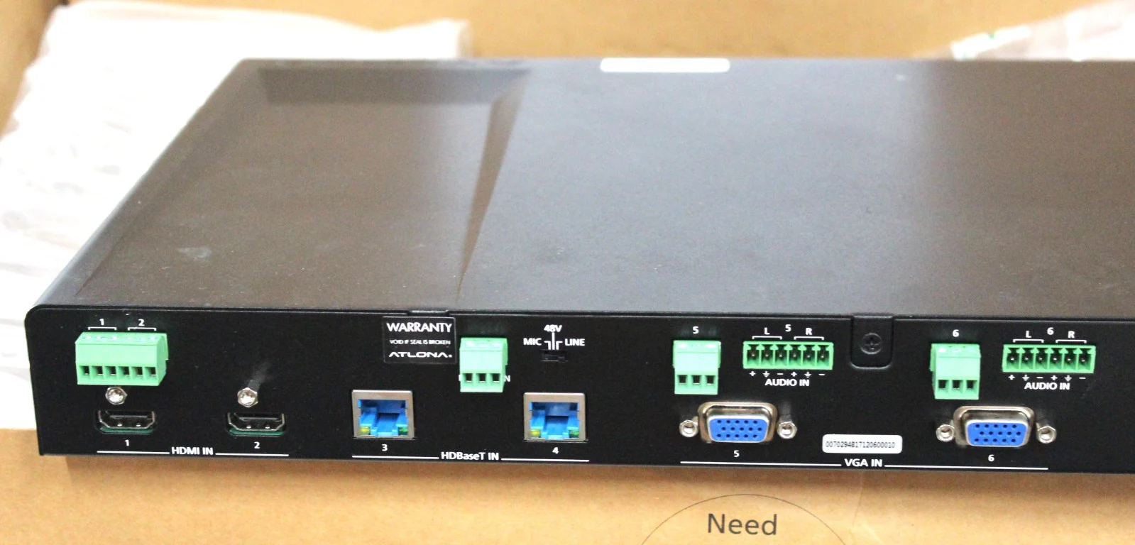 Atlona AT-CLSO-612ED 4K UHD Six-Input Multi-Format Switcher AT-UHD-CLSO-612ED - Image 9