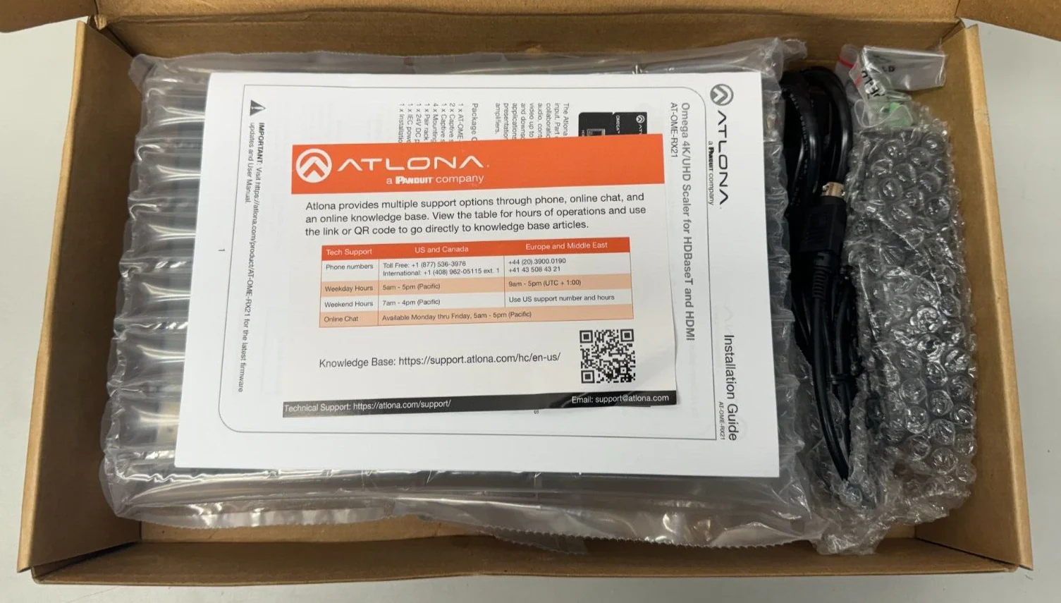 Atlona AT-OME-RX21 Omega 2x1 4K HDMI over HDBaseT Switcher/Receiver with Scaler - Image 2