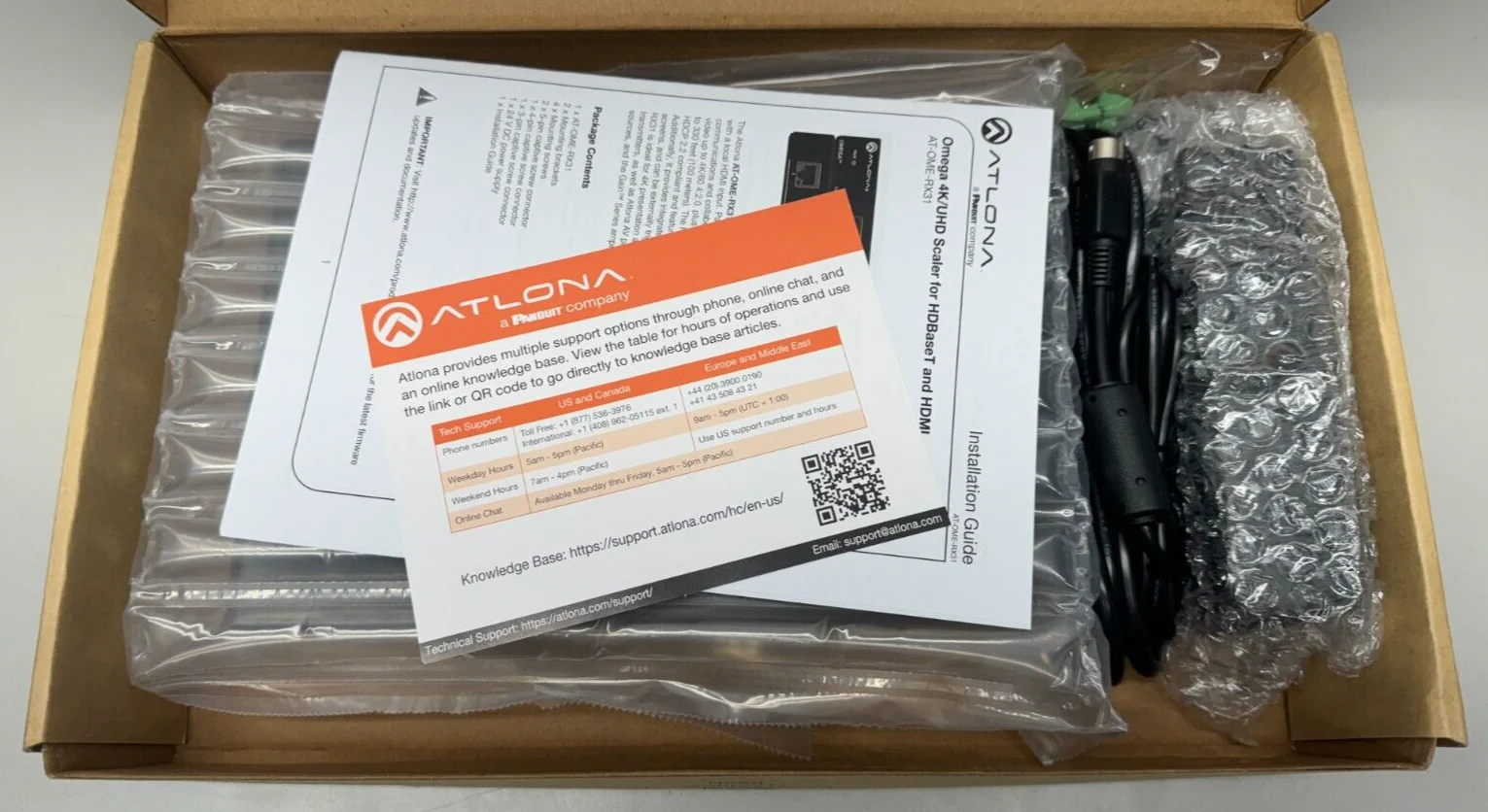 Atlona AT-OME-RX31 Omega 4K/UHD Scaler for dual HDBaseT and HDMI - Image 2