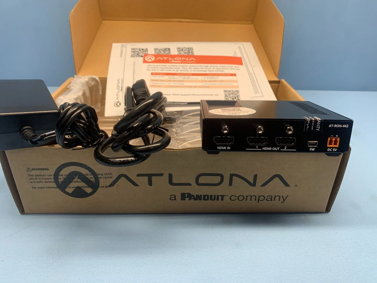 Atlona AT-RON-442 / 4K/HDR 1x2 HDMI Distribution Amplifier - Image 3