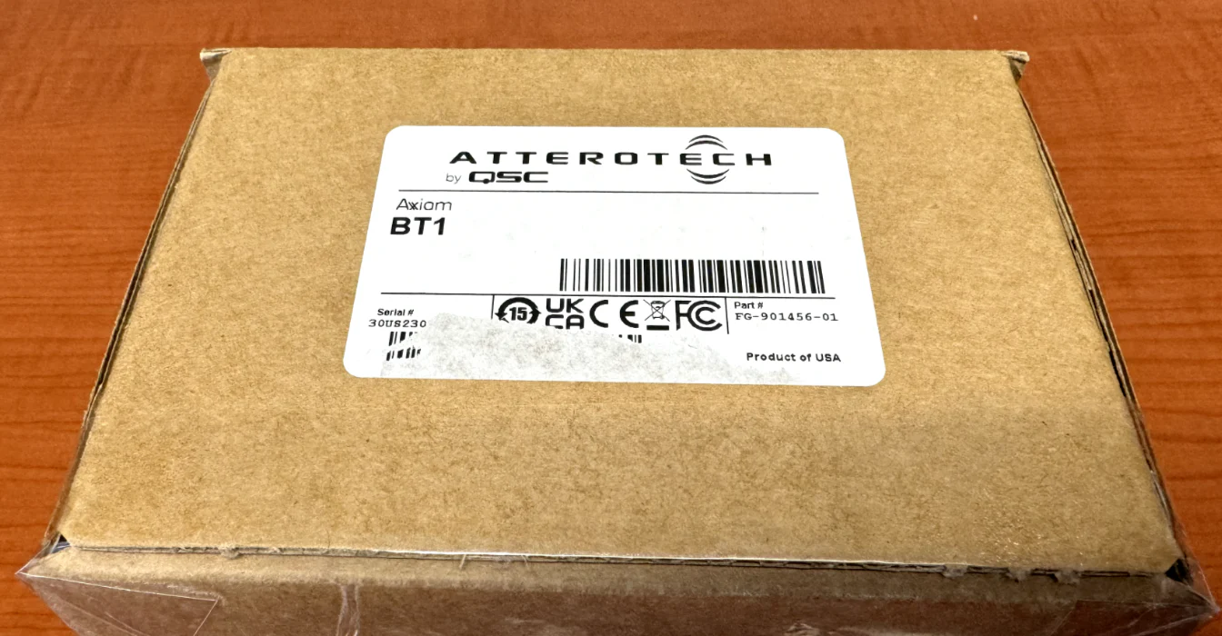 Attero Tech QSC Axiom BT1 Single-Gang Bluetooth Audio Wall Plate FG-901456-01 - Image 2