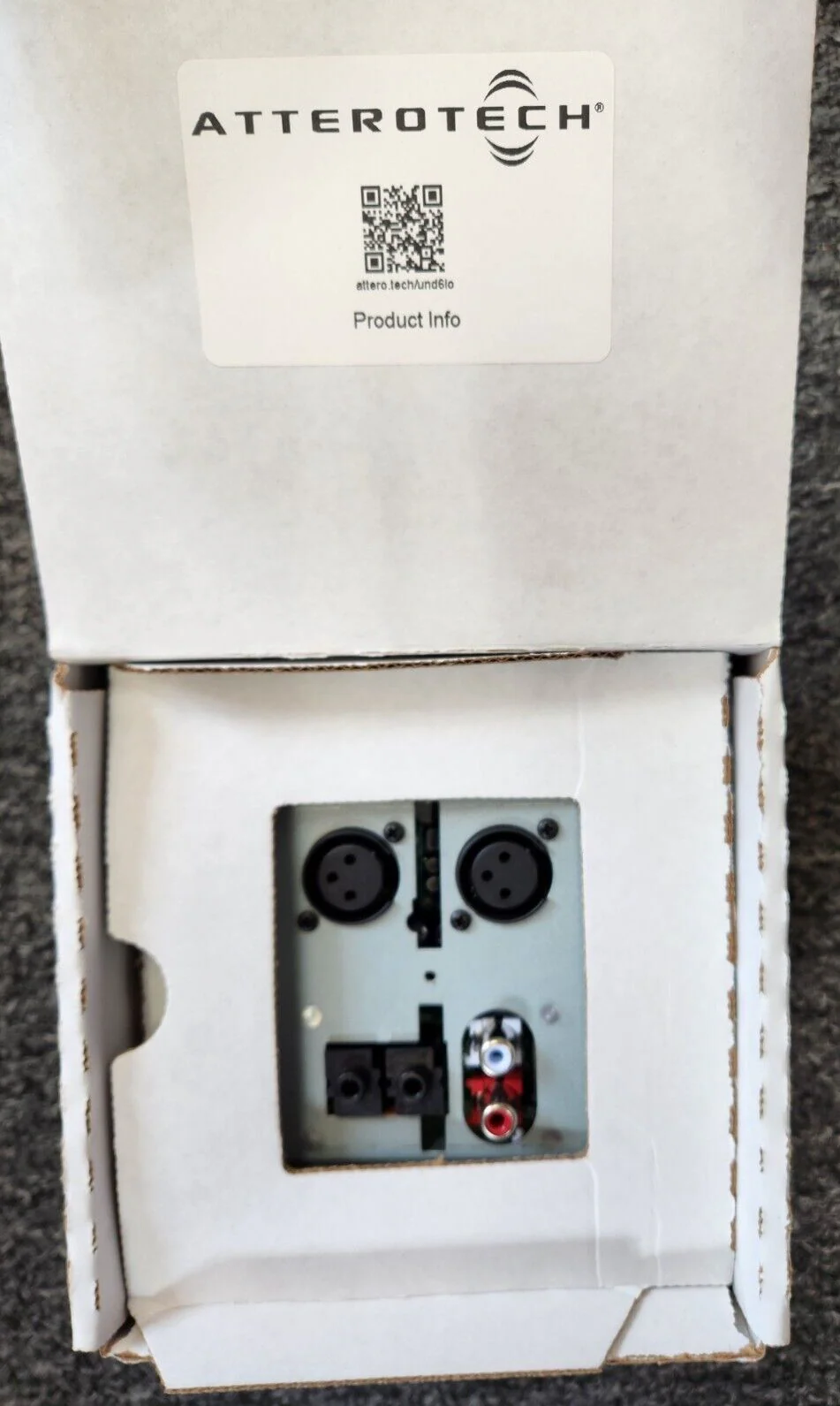 Attero Tech QSC unD6IO Dante Networked Audio Wall Plate 4X2 FG-901388-01 - Image 3