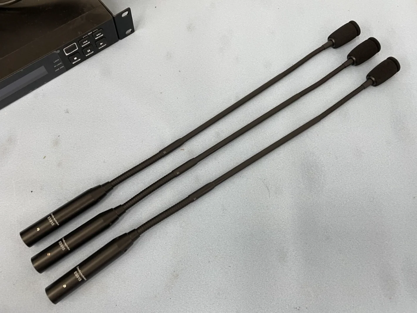 Audio-Technica ES915 Cardioid Condenser XLR Gooseneck Microphone - LOT of 3 INTL