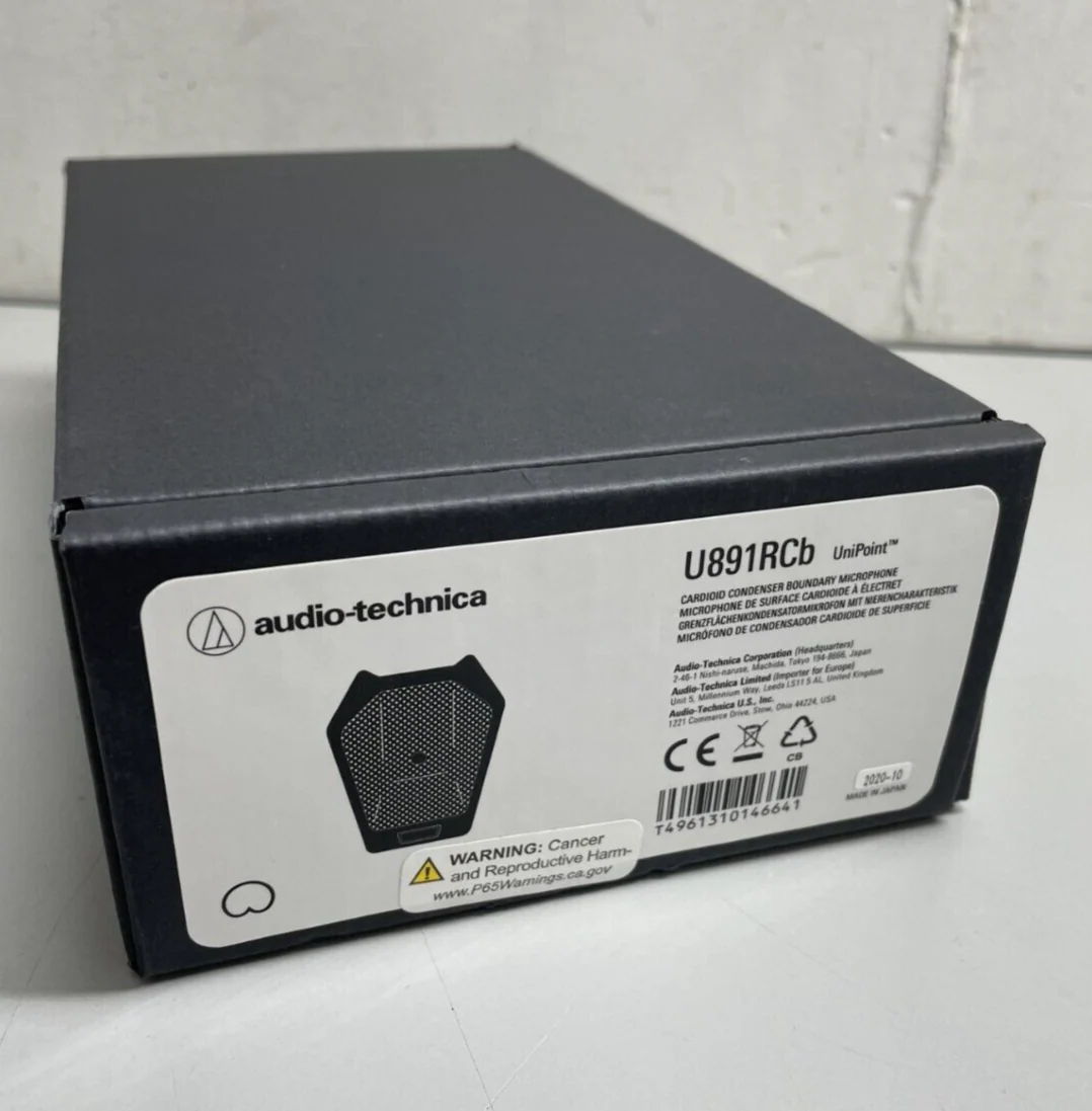 Audio-Technica U891RCb UniPoint Cardioid Condenser Pro Audio Boundary Microphone