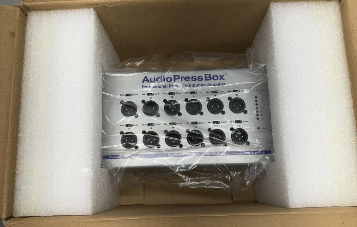 AudioPressBox APB-112 SB-D 1 channel DANTE input and 12 LINE/Mic outputs - Image 3