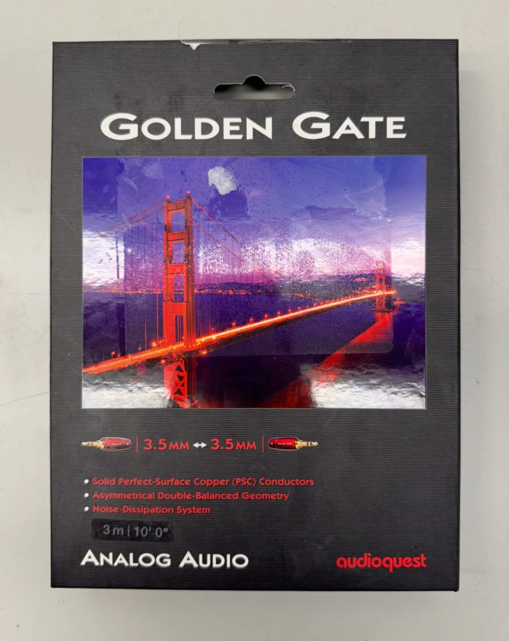AudioQuest Golden Gate 3.5mm Male to 3.5mm Male Cable - 9.84 ft. (3m) GOLDG03M - Image 2