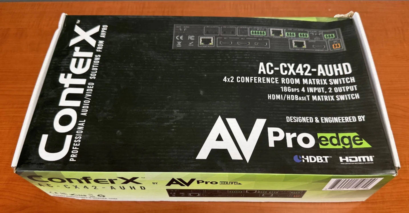 AV Pro Edge AC-CX42-AUHD 4 x 2 ConferX HDBaseT / HDMI Matrix Switcher