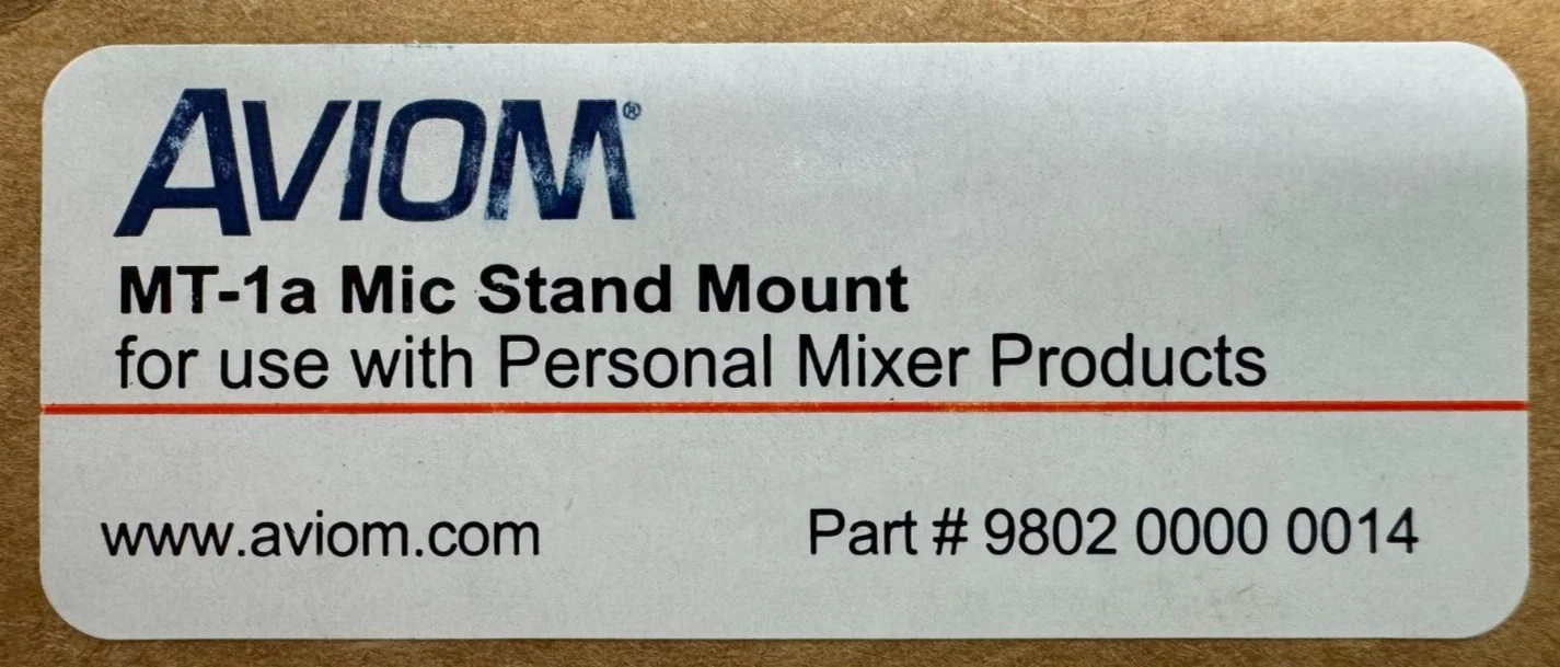 Aviom MT-1a Mic Stand Mount for A360, A320, A-16II, or the A-16CS Ctrl Surface - Image 2
