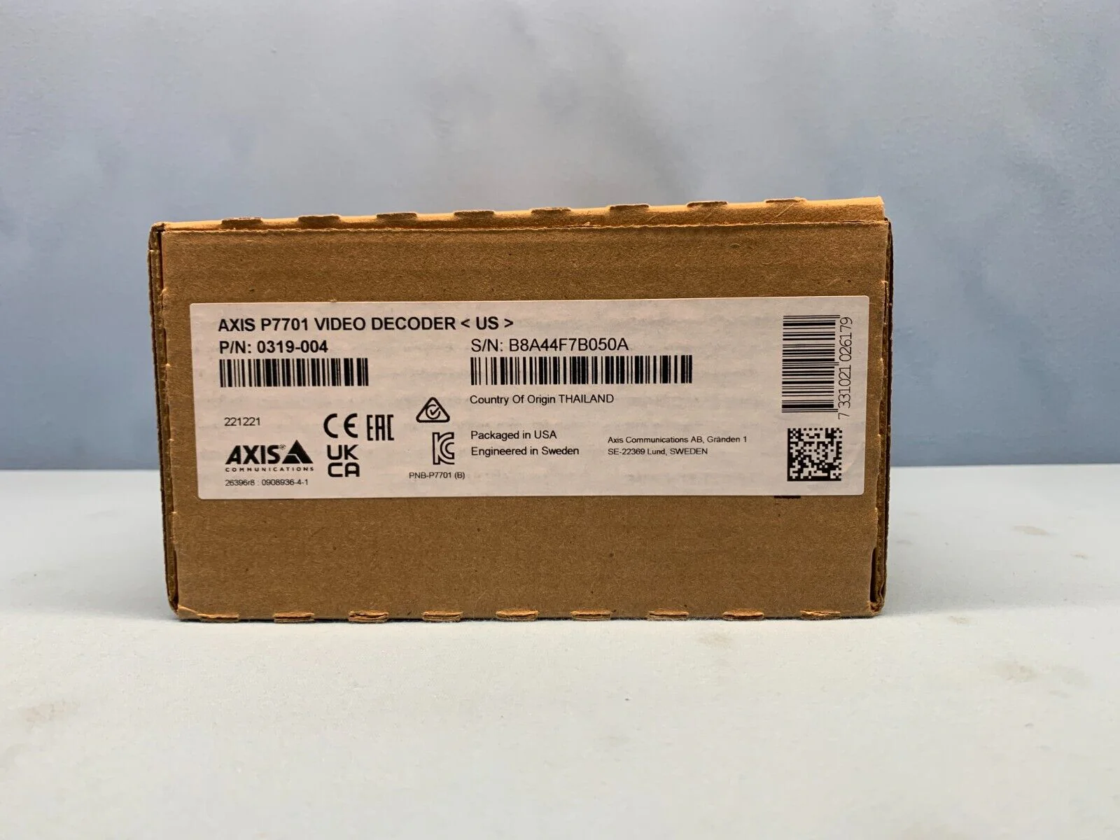 AXIS COMMUNICATIONS P7701 Video Decoder  P/N:  0319-004 - Image 2