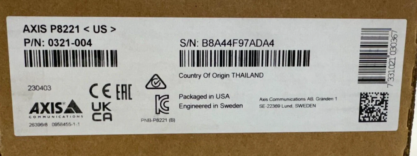 Axis P8221 Network I/O Audio Module 0321-004 New - Image 4
