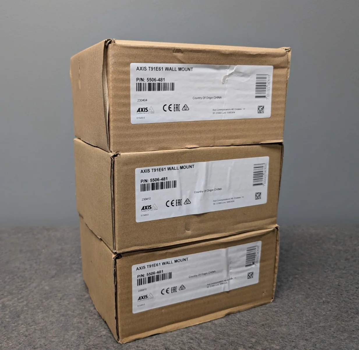 Axis T91E61 Wall Mount (P/N 5506-481) Lot of 3
