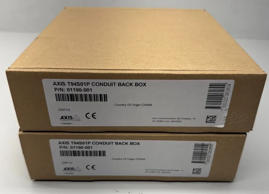 Axis T94S01P Conduit Back Box | 3/4" M25 Conduit (P/N: 01190-001) LOT OF 2