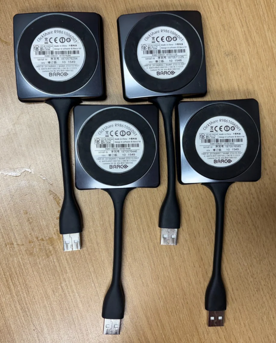Barco ClickShare Buttons USB Type A | LOT OF 4 | (P/N: R9861006D01) - Image 2