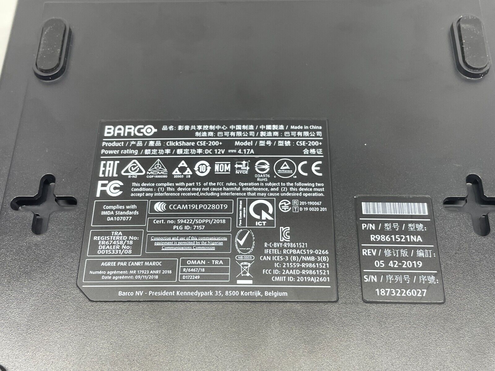 Barco ClickShare CSE-200+ Wireless Presentation System, 3 Buttons with Tray - Image 4