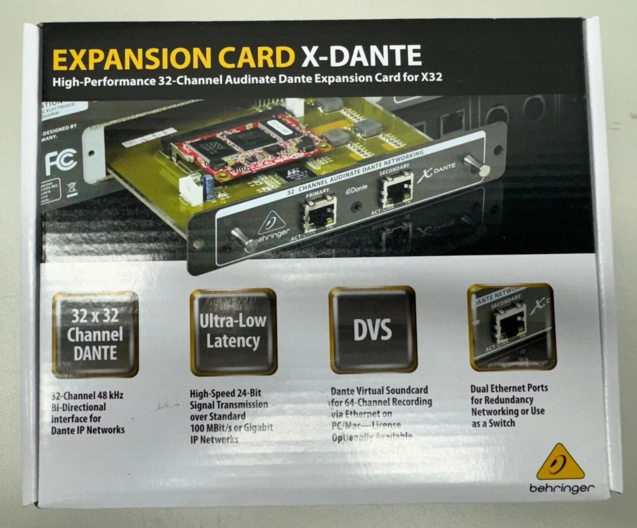 Behringer X-DANTE 32-channel Dante Expansion Card - Image 2