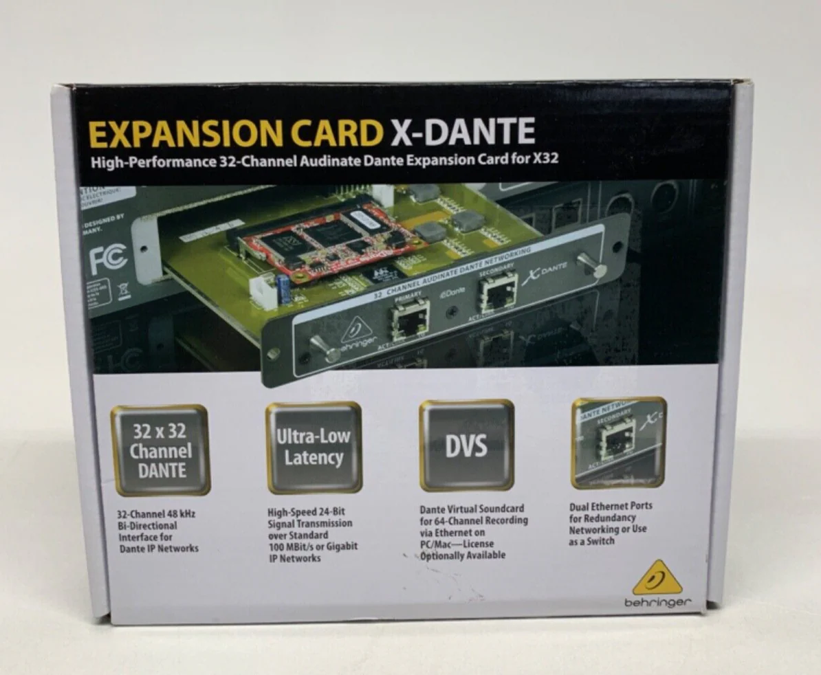 Behringer X-DANTE High-PerformNCE 32-Channel Audinate Dante Expansion Card