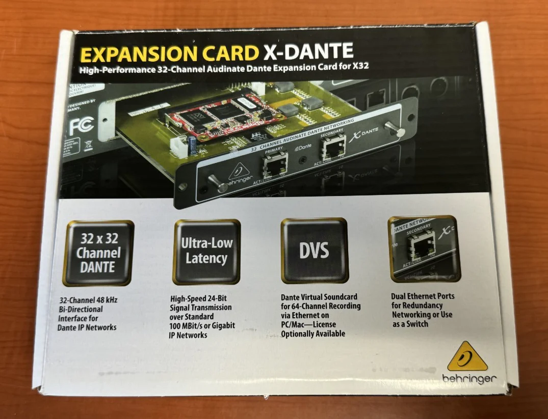 Behringer X-DANTE High-PerformNCE 32-Channel Audinate Dante Expansion Card