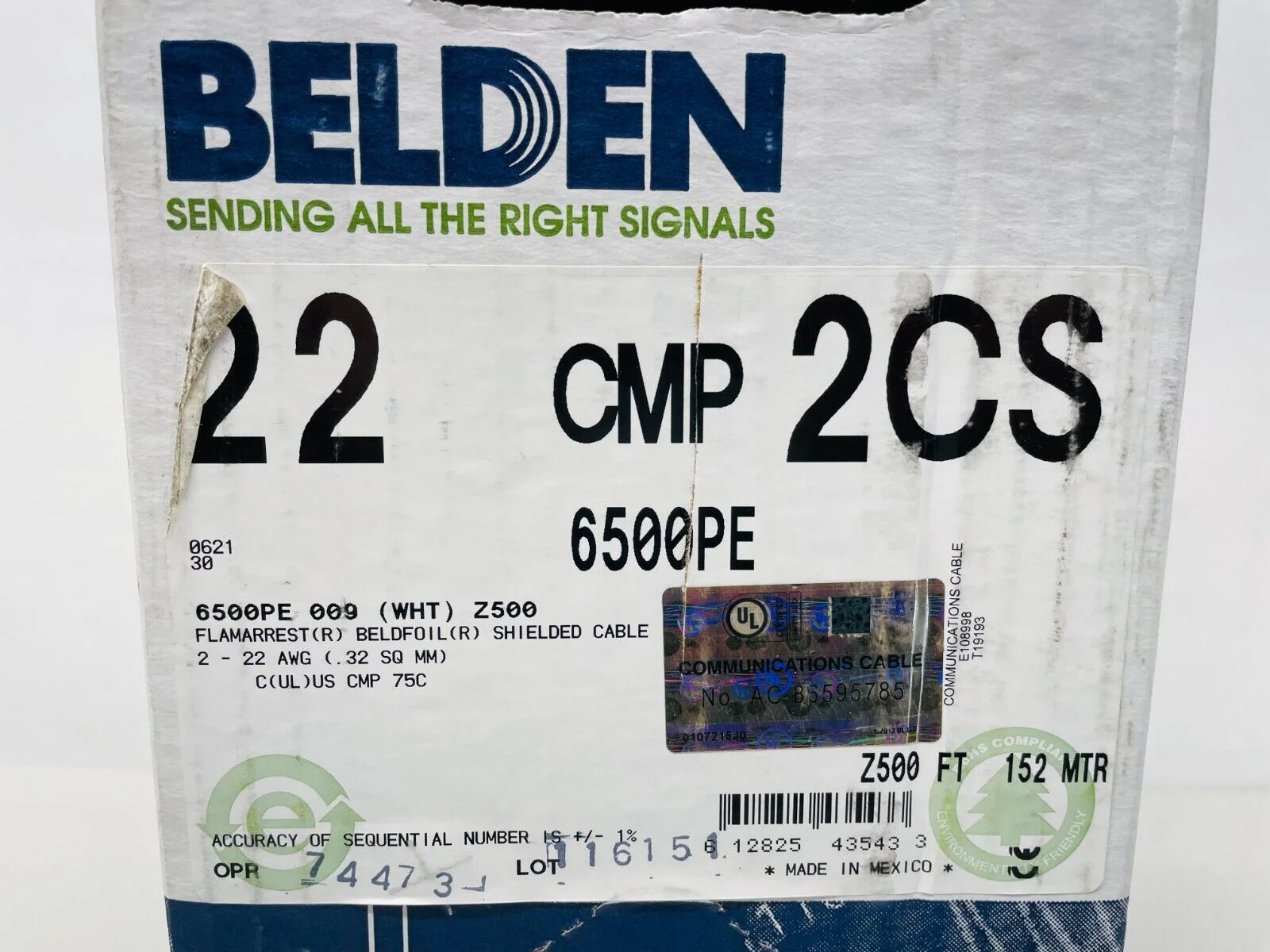 Belden 6500PE 009Z500 Plenum-Rated Commercial Speaker Cable - 500ft - Image 2