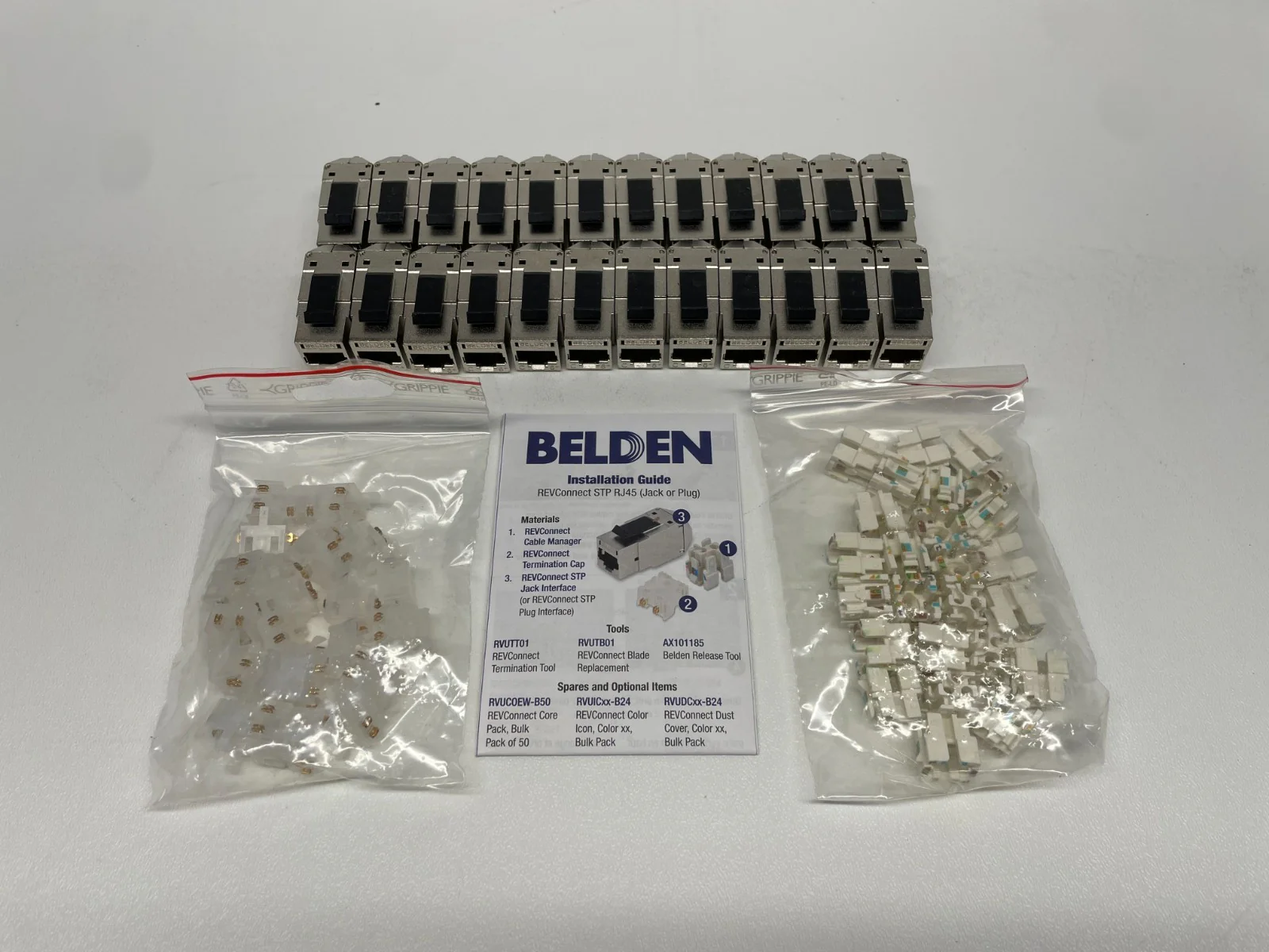Belden RV6MJKSME-B24 REVConnect CAT6 Modular Shielded Jacks, 24 Pack - Image 4