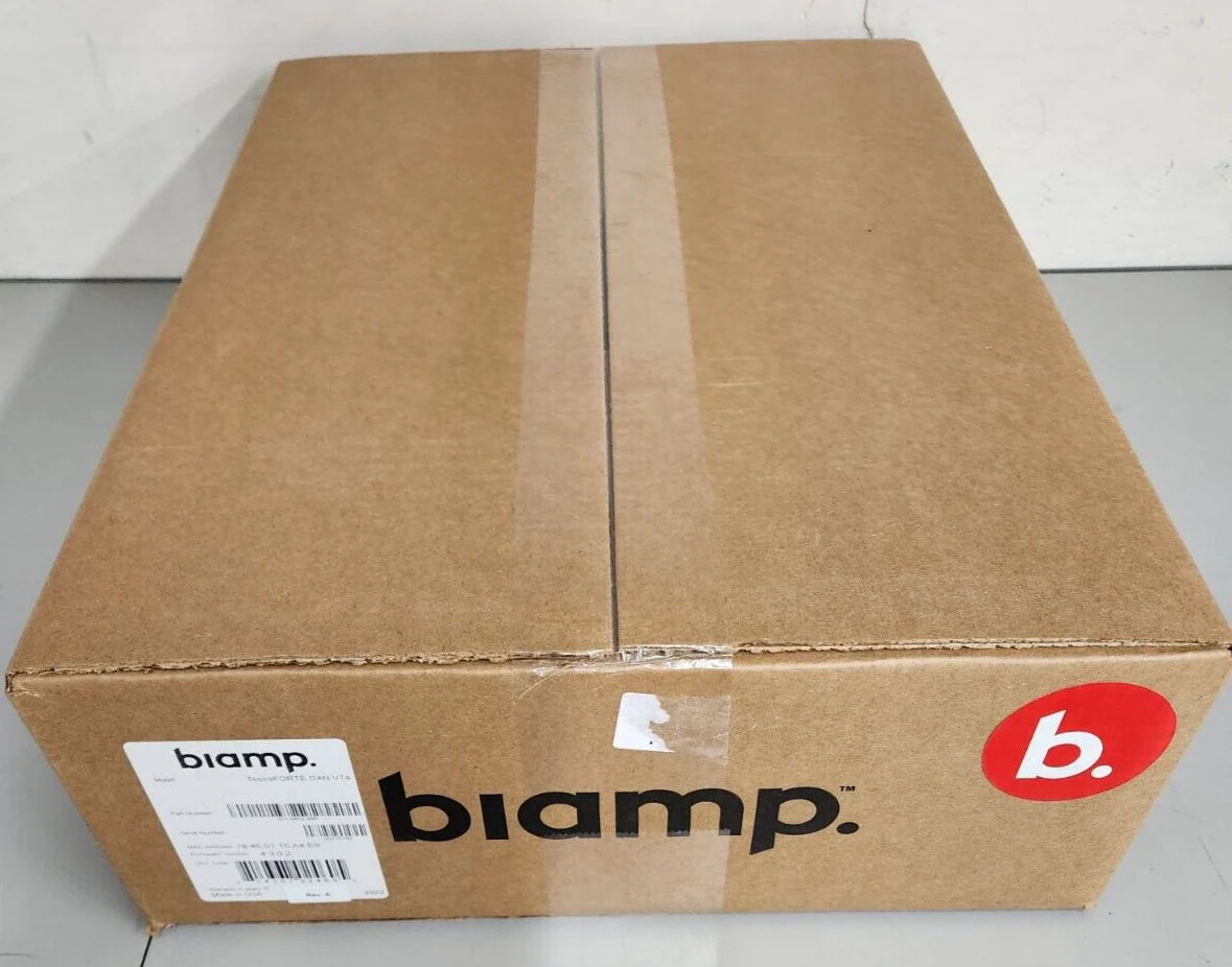 Biamp 911.0453.900 Tesira Forte DAN VT4 Fixed I/O DSP Digital Signal Processor - Image 4