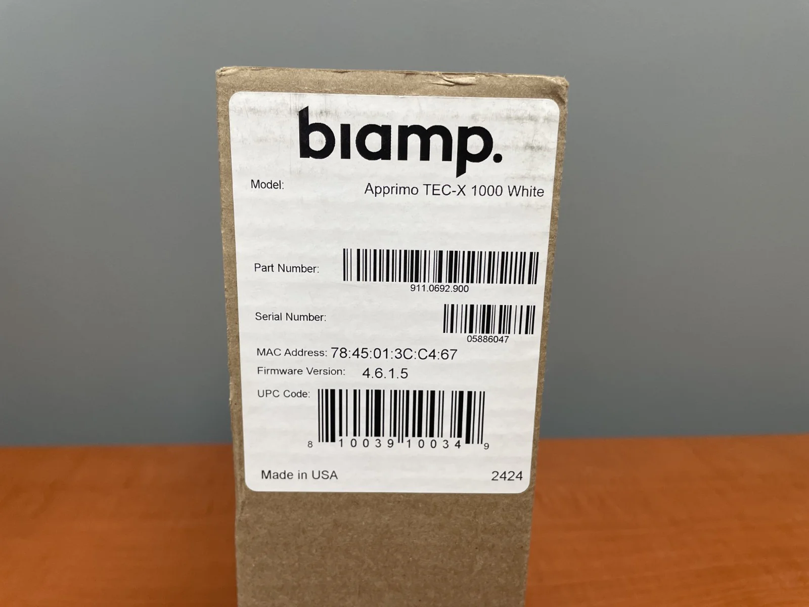 Biamp Apprimo TEC-X 1000 White