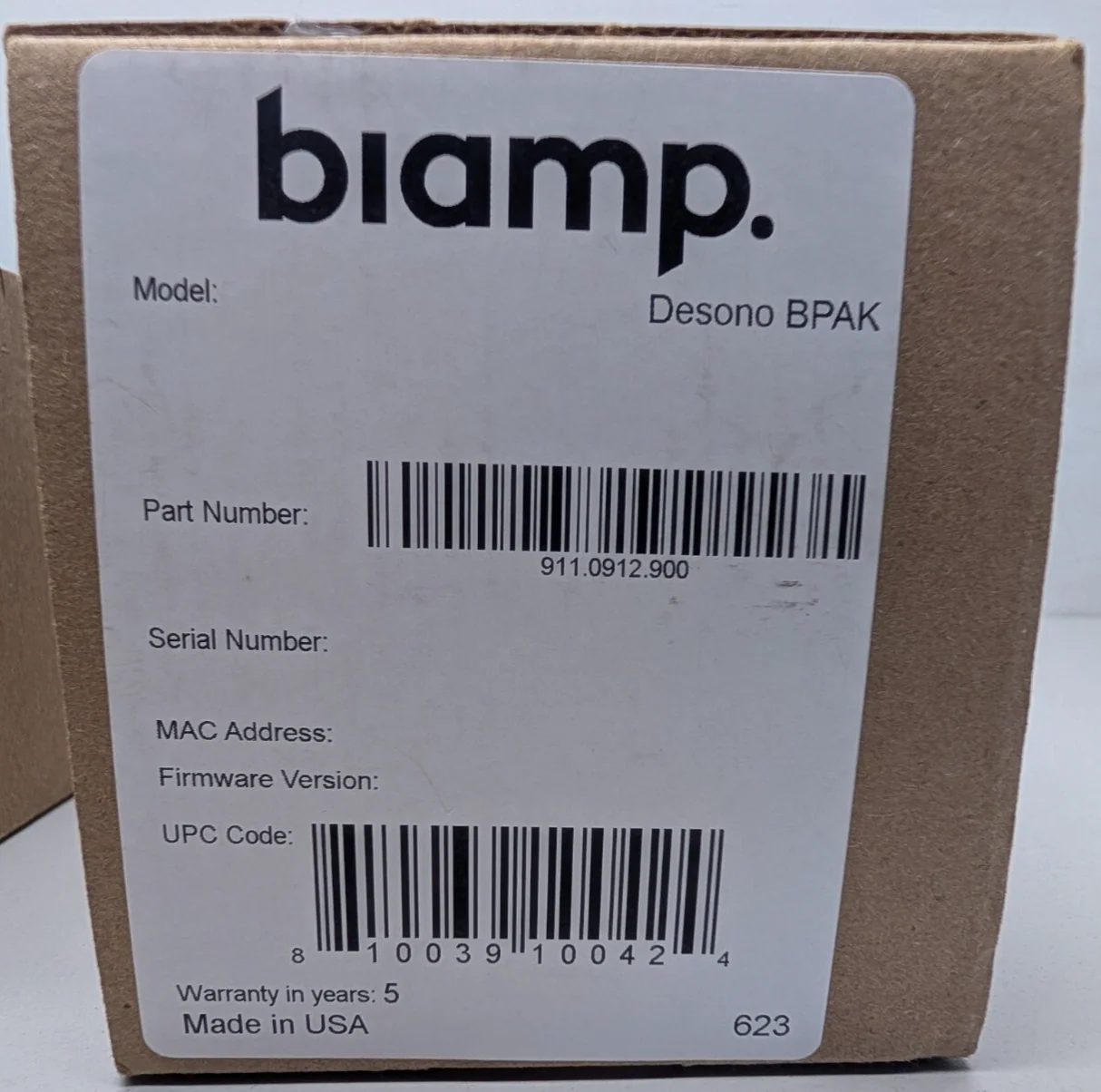 Biamp BPAK 911.0912.900 Back Pack Adapter Kit LOT OF 2 - Image 2