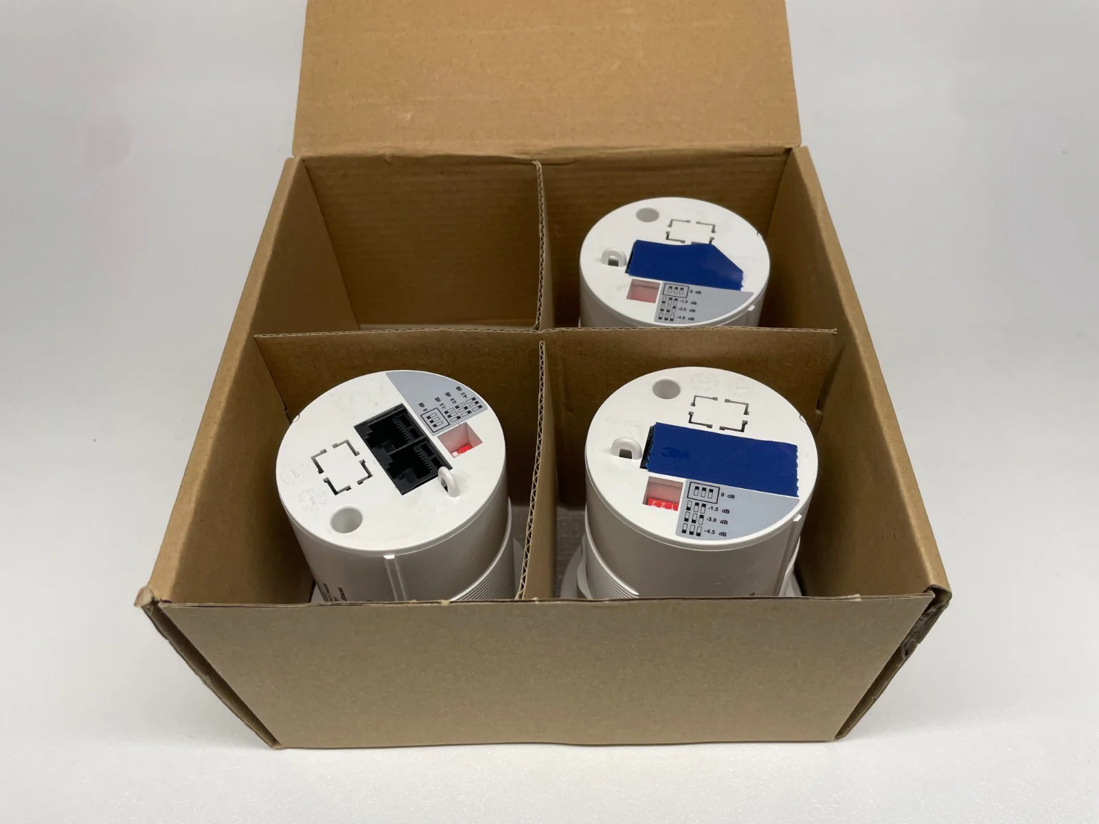 Biamp Cambridge Sound Masking Management E-P-W-4 ACTIVE Qt Emitter 3-Pack White