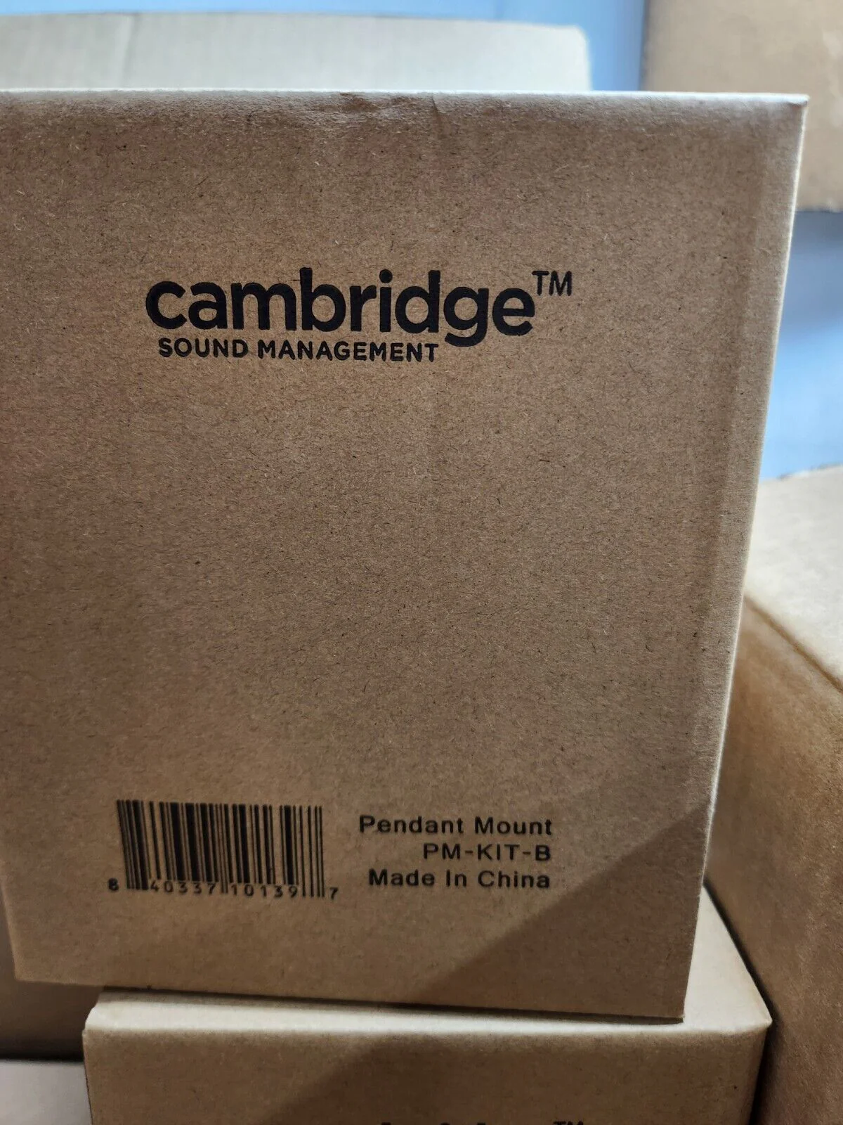 Biamp Cambridge Sound PM-B Pendant Mount Bracket (Black) Box of 4, 911.0962.900 - Image 4