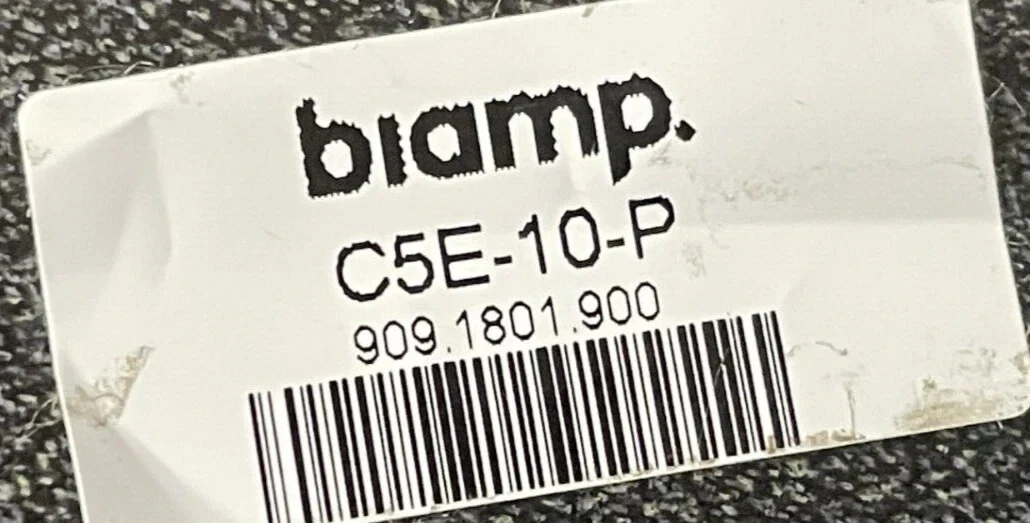 Biamp EasyConnect C5E-10-P Snagless CAT5e Plenum Cable LOT OF 9 - Image 4