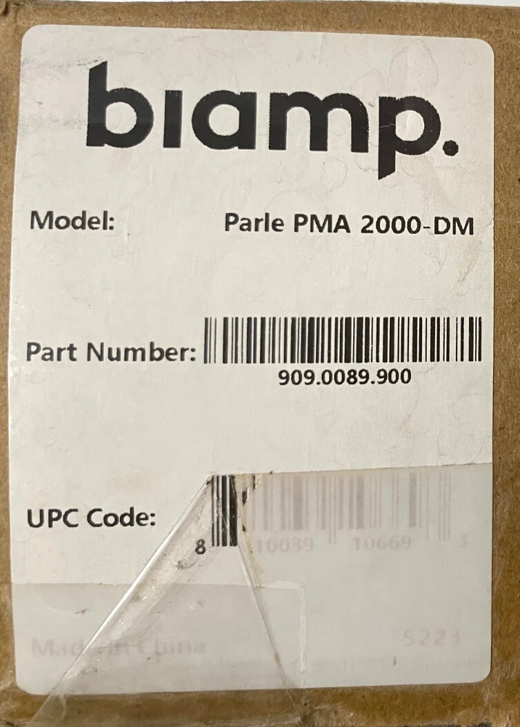 Biamp Parlé PMA 2000-DM Mount for Parlé ABC 2500, VBC 2500 (P/N: 909-0089-900)