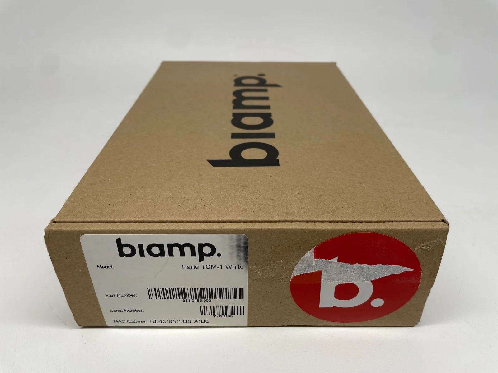 Biamp Parle TCM-1 White AVB Beamtracking Ceiling Microphone 911.0485.900